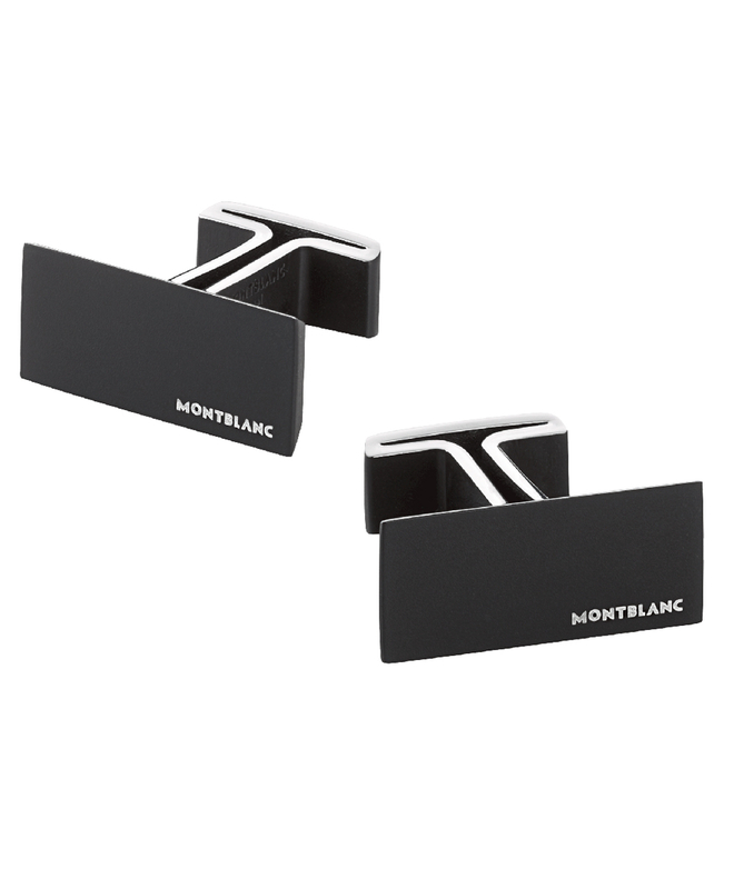 imagem do produto Cuff Links M, rectangular, steel blk 