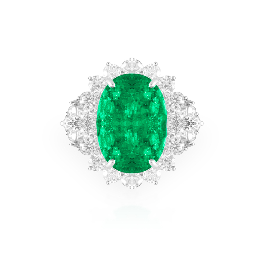 imagem do produto Anel com Turmalina Paraba Verde 18,27ct  Certificao GIA