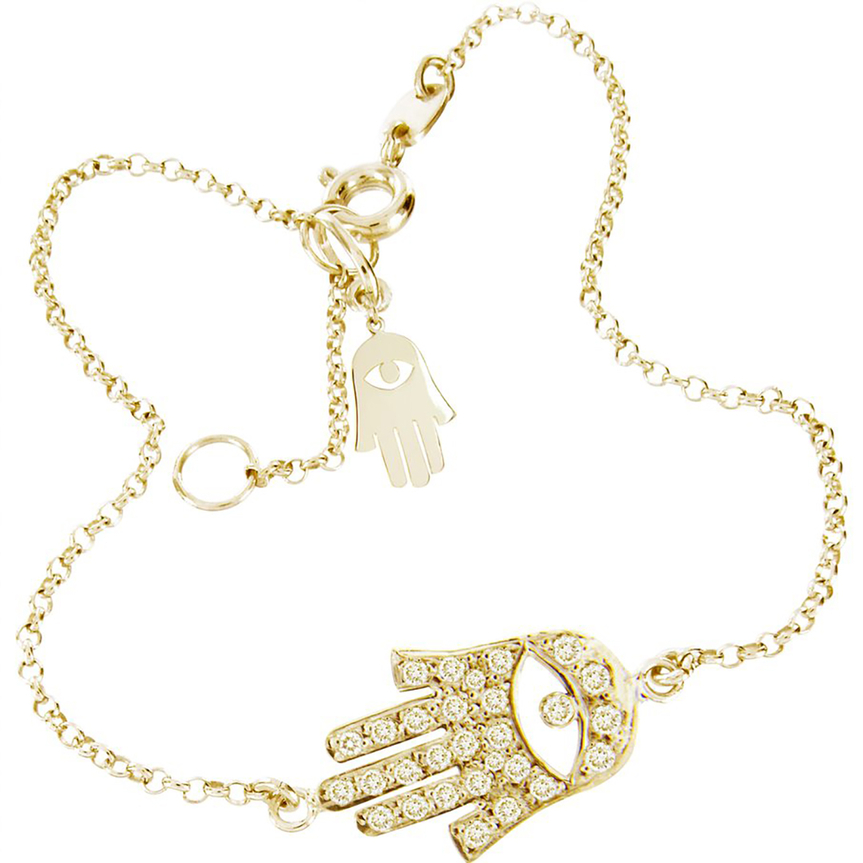 imagem do produto Pulseira Hamsa Diamante