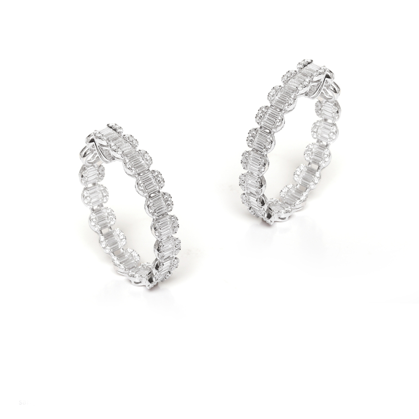 imagem do produto Brinco Argola Diamantes