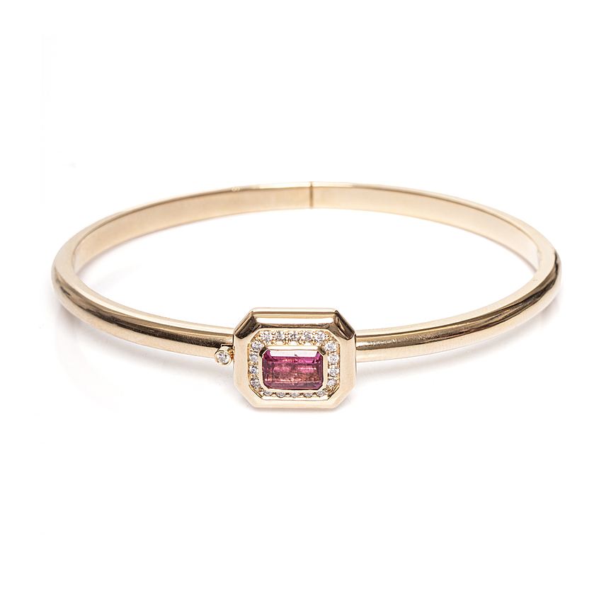 imagem do produto Pulseira Bold Turmalina Rosa