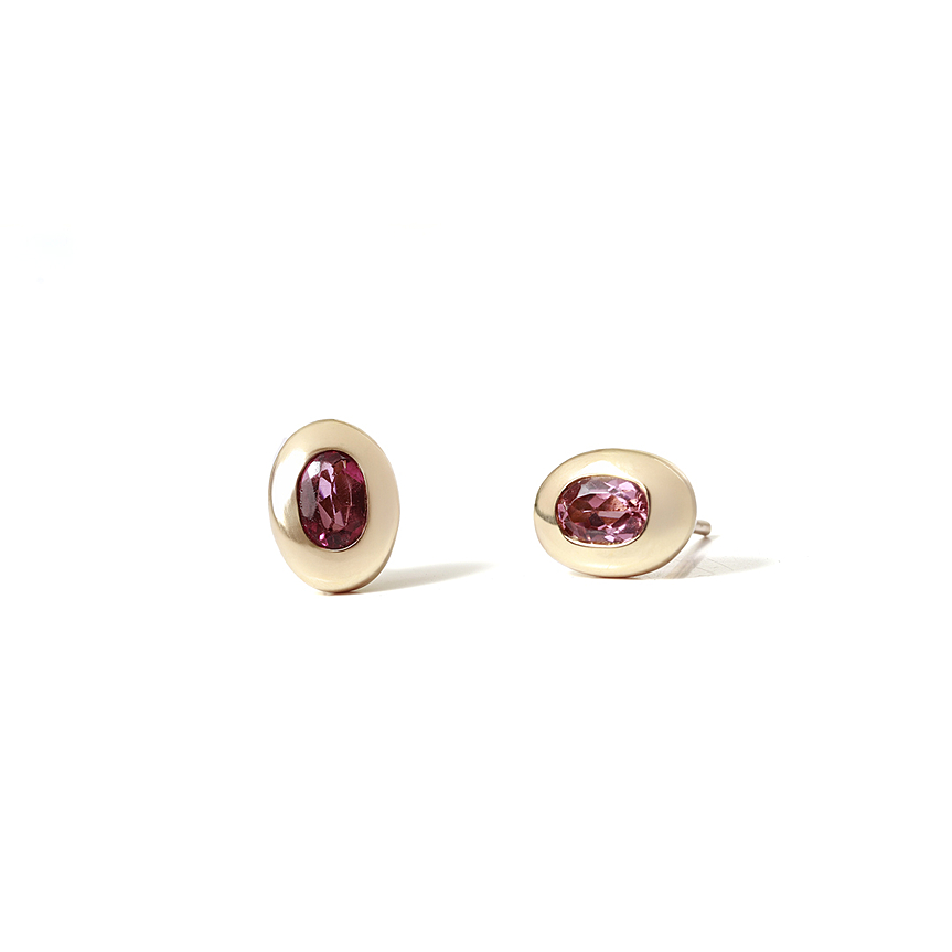 imagem do produto Brinco Bold Turmalina Rosa