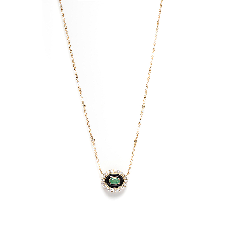 imagem do produto Gargantilha Esmeralda Resina