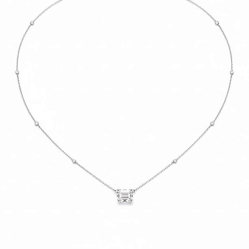 imagem do produto Gargantilha Solitario Baguete