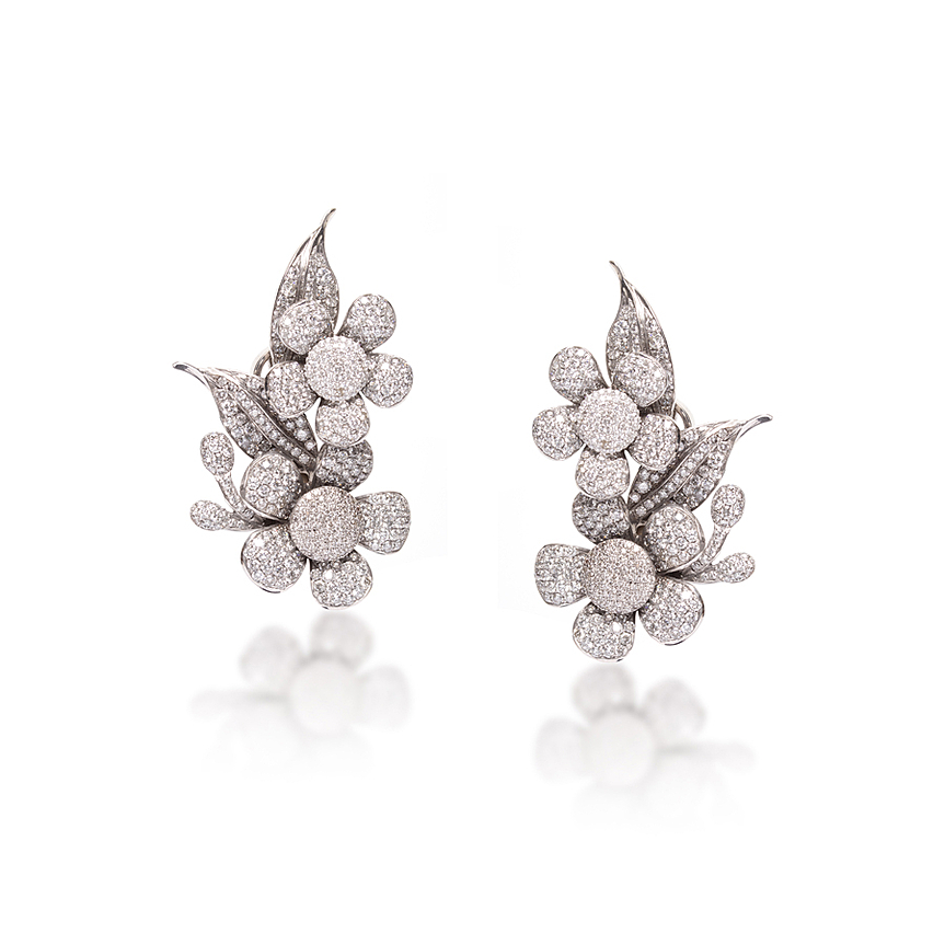 imagem do produto Brinco Flores Pav�