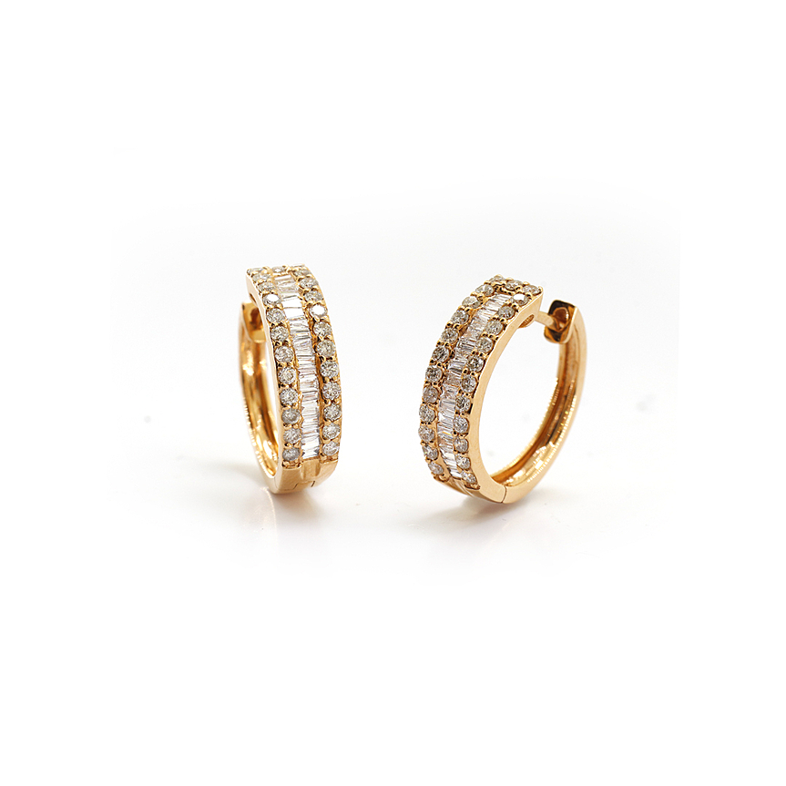 imagem do produto Argola Baguetes Rosa