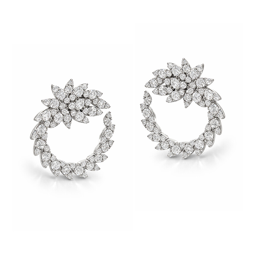 imagem do produto Argola Navete de Diamantes