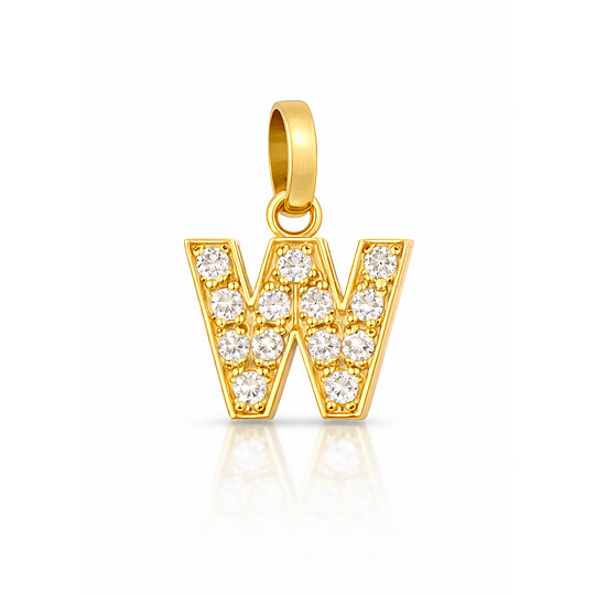 Pendente Letra W