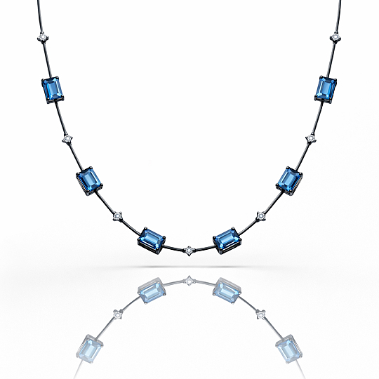 Gargantilha Riviera Blue