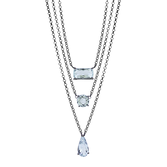 Gargantilha Água-Marinha