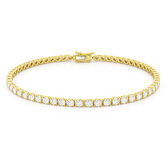 Pulseira Riviera com 45 Diamantes