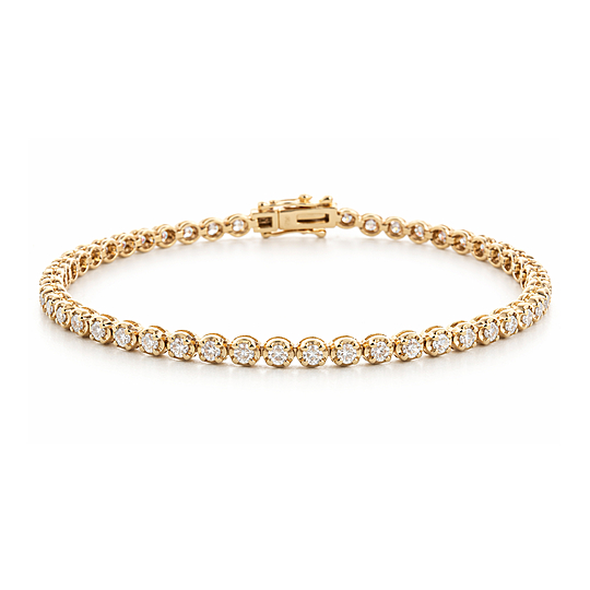 Pulseira Riviera com 40 Diamantes