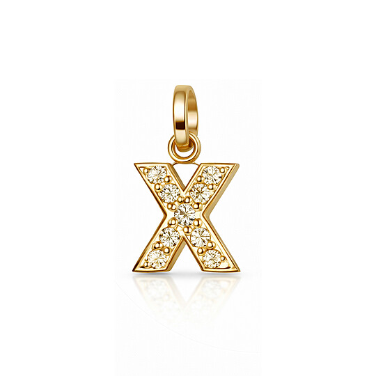 Pendente Letra X