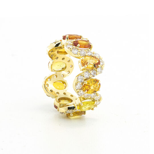 Aliança Ondas Safiras