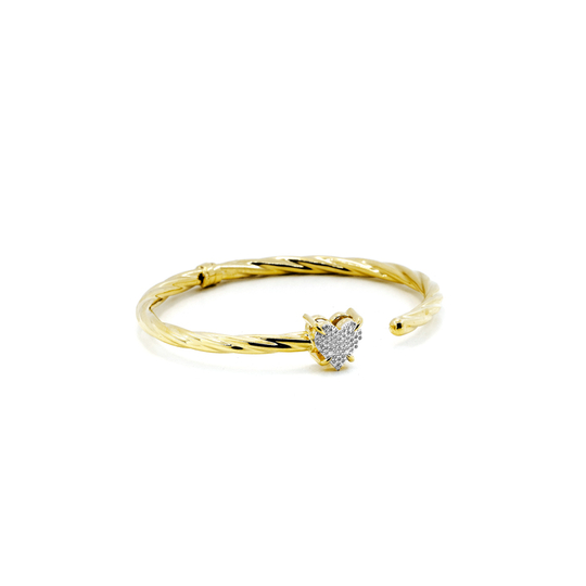 PULSEIRA ARGOLA ABERTA PONTEIRA CORAÇÃO