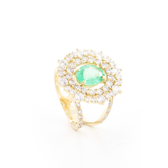 Anel Esmeraldas Colombianas 1,48 ct