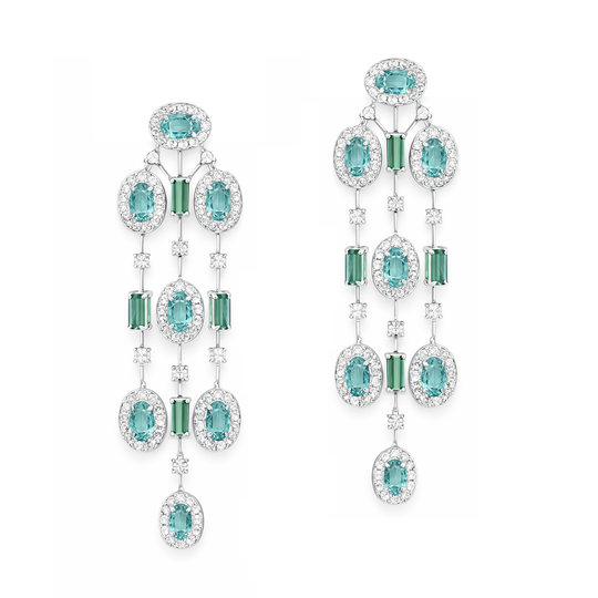 Brinco Franja Turmalinas