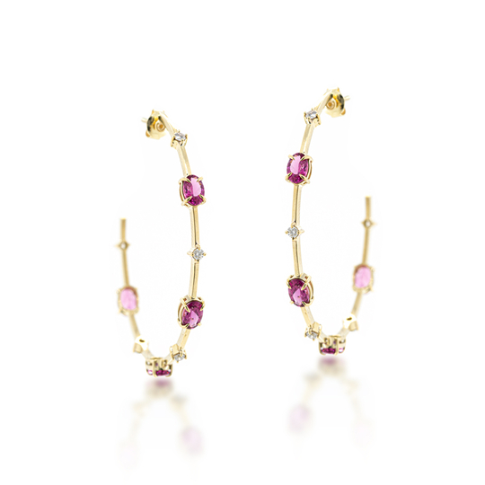 Brinco Argola Rubelitas