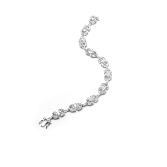 Pulseira Art Deco Lux Baguettes