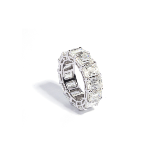 Aliança Emerald Cut 14 Diamantes de 1ct GIA