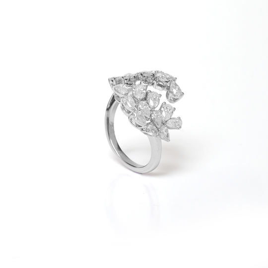 Anel Degradê de Diamantes