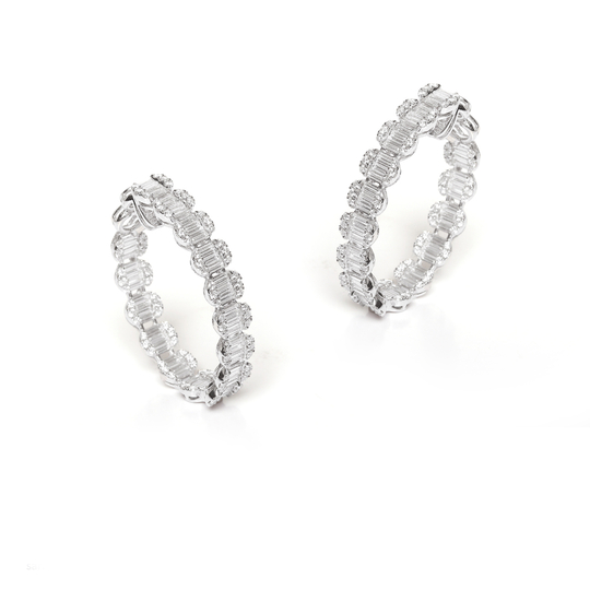 Brinco Argola Diamantes