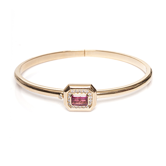 Pulseira Bold Turmalina Rosa