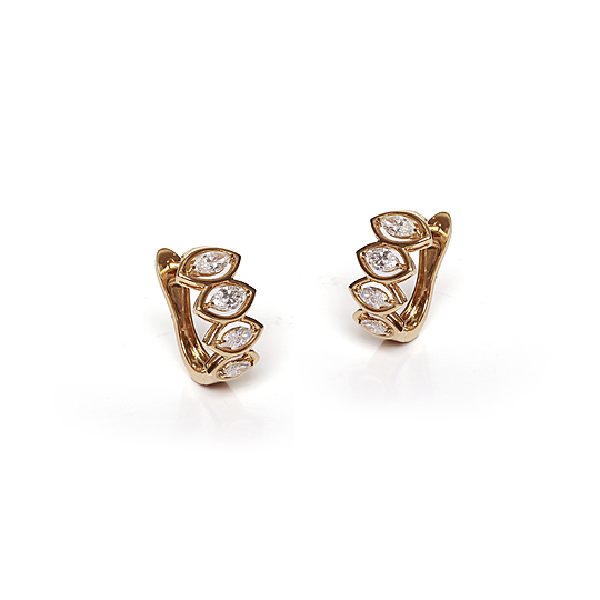 Brinco Bold Diamante Navete