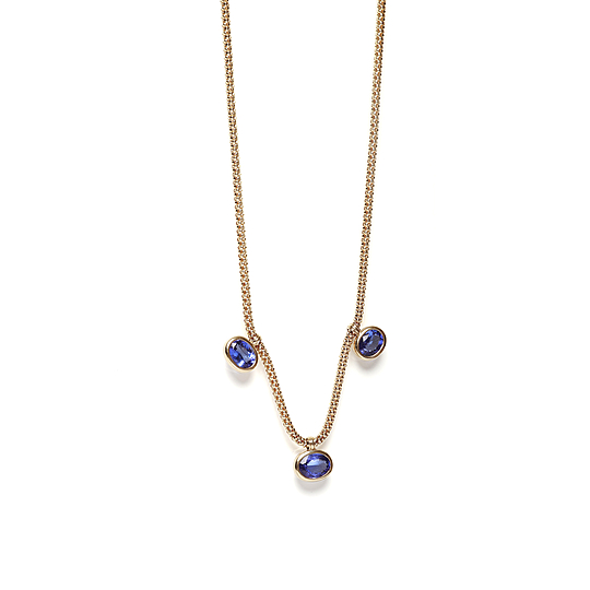 Gargantilha Bold Tanzanita Oval