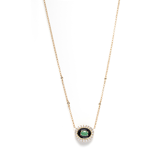 Gargantilha Esmeralda Resina