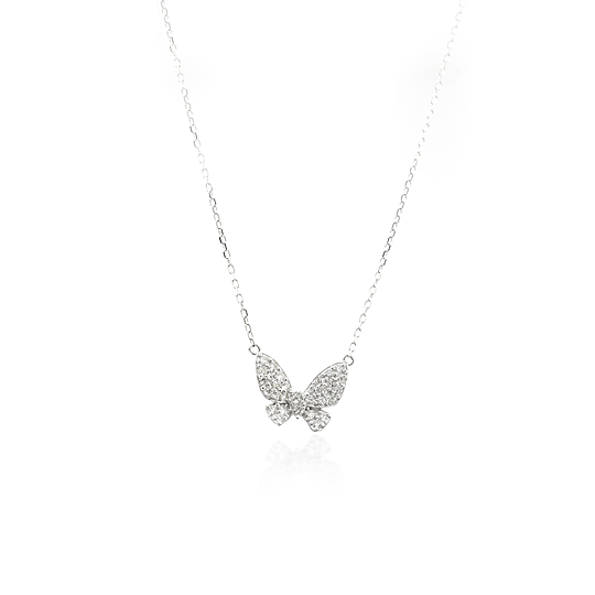 Gargantilha Borboleta Diamantes