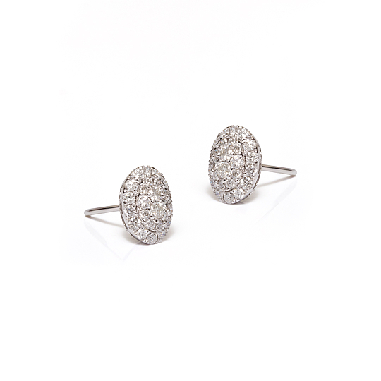 Brinco Oval Pavê
