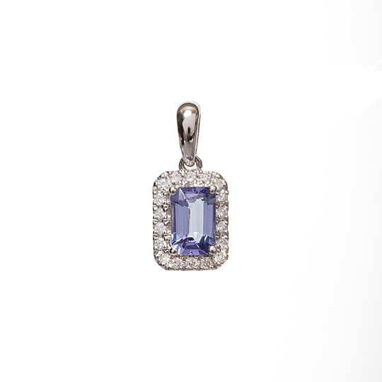 Pendente Tanzanita Baguete