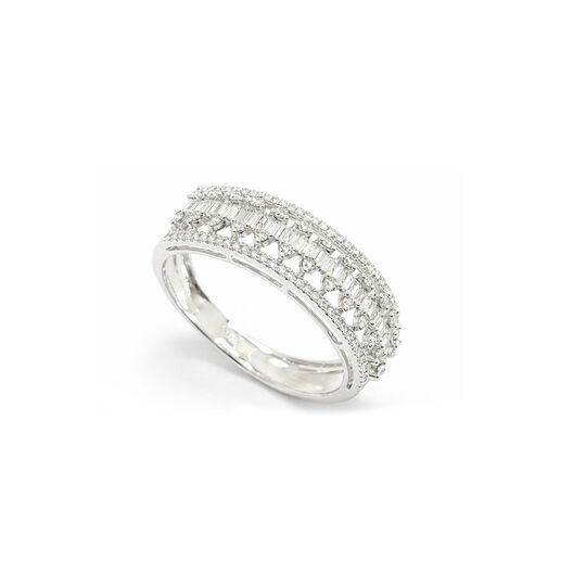 Anel Fileiras Baguetes