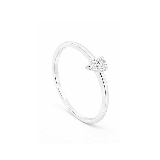 Anel Solitário Gota