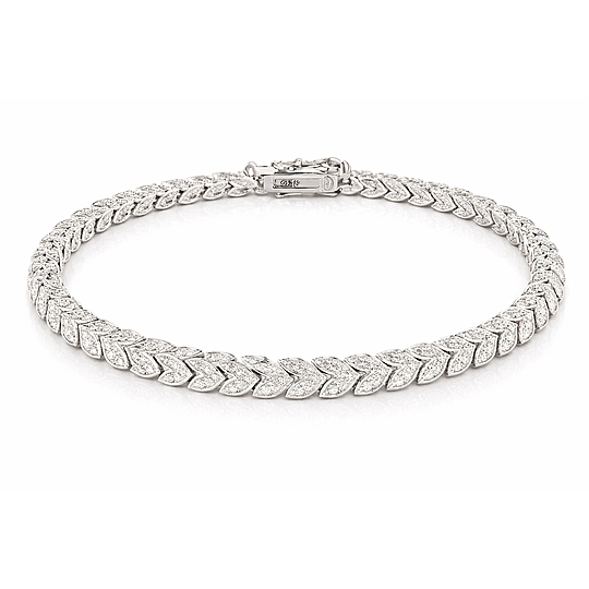 Pulseira Riviera com 119 Diamantes