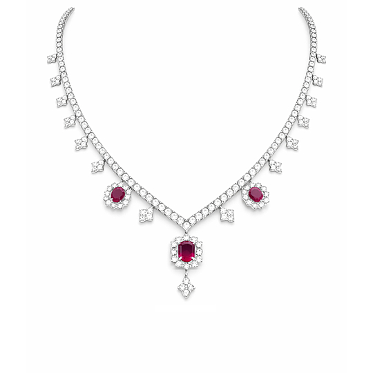 Gargantilha Riviera Rubi