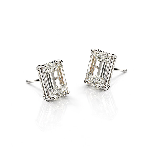 Brinco solitário 7,57ct cada