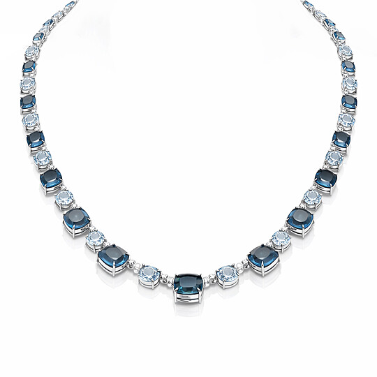 Gargantilha Topázio London e Topázio Sky