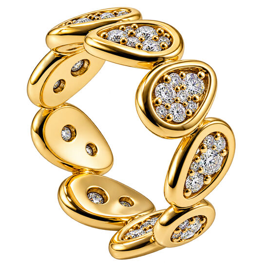Aliança Bold Gotas de Diamantes