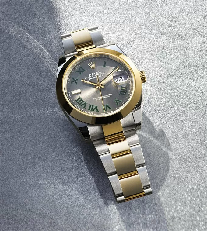 Datejust 41 Oyster, 41mm, aço Oystersteel e ouro amarelo