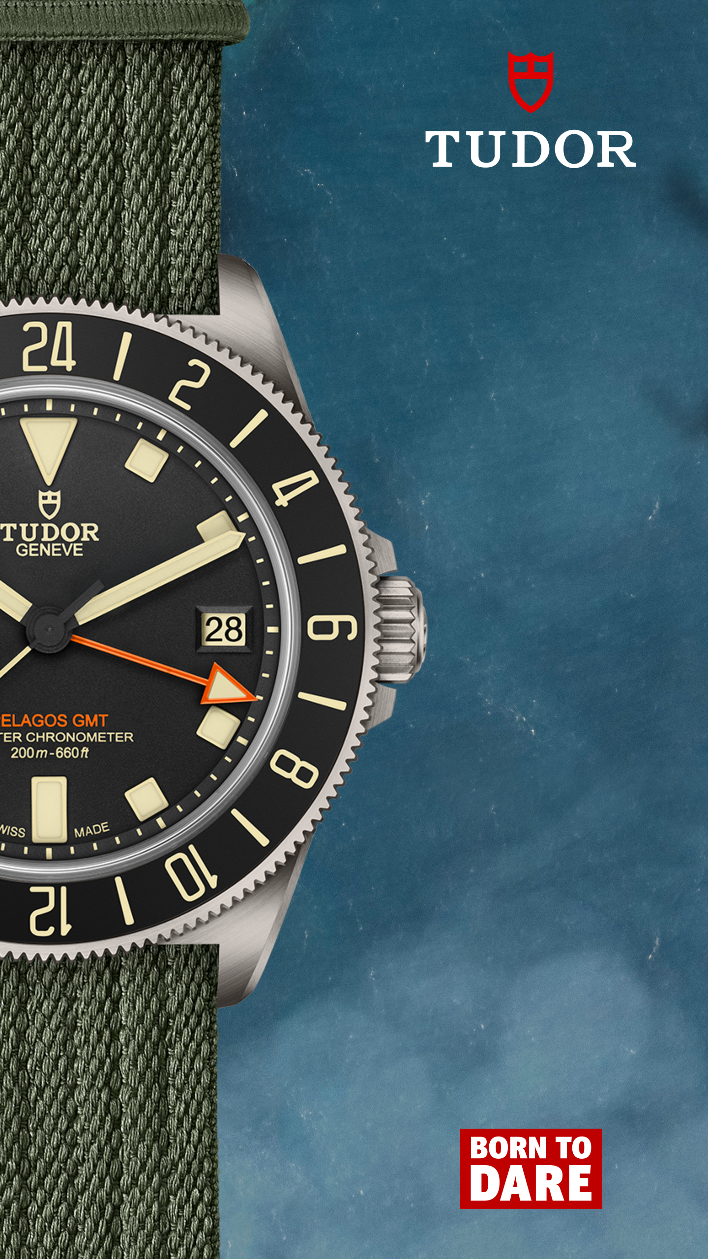 TUDOR Pelagos FXD GMT 42 mm em Titânio com Bracelete em Tecido Verde